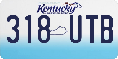 KY license plate 318UTB