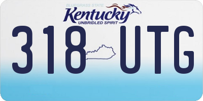 KY license plate 318UTG
