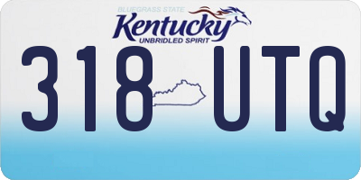 KY license plate 318UTQ