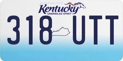 KY license plate 318UTT