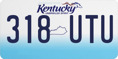 KY license plate 318UTU