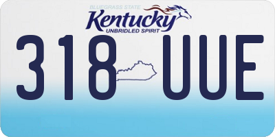 KY license plate 318UUE