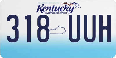 KY license plate 318UUH