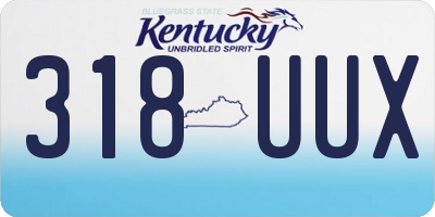 KY license plate 318UUX