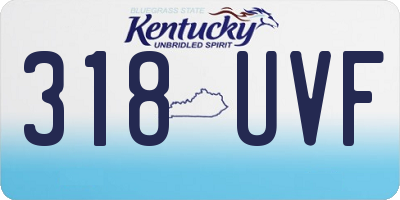 KY license plate 318UVF