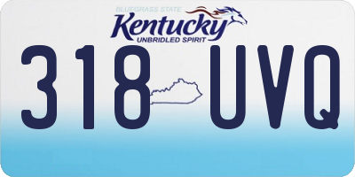 KY license plate 318UVQ