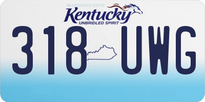 KY license plate 318UWG