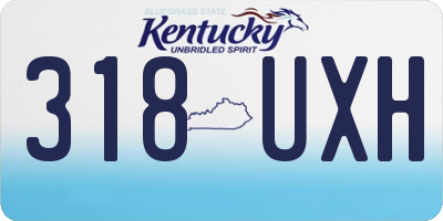KY license plate 318UXH
