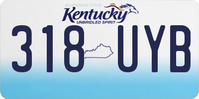 KY license plate 318UYB