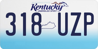 KY license plate 318UZP