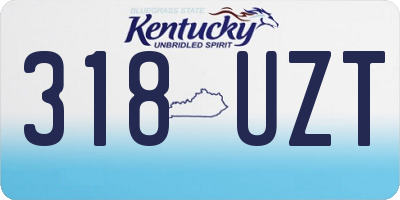 KY license plate 318UZT