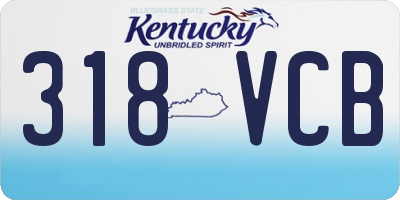 KY license plate 318VCB