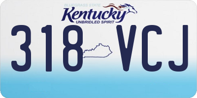 KY license plate 318VCJ