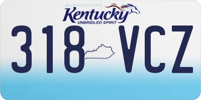 KY license plate 318VCZ