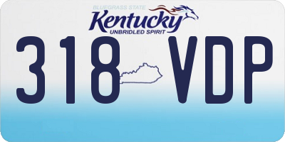 KY license plate 318VDP