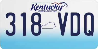 KY license plate 318VDQ