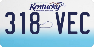 KY license plate 318VEC
