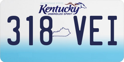 KY license plate 318VEI