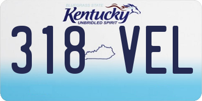 KY license plate 318VEL