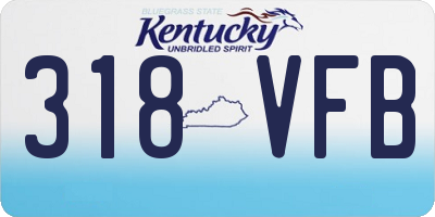 KY license plate 318VFB