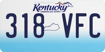 KY license plate 318VFC