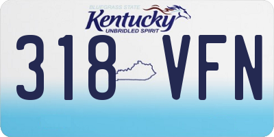 KY license plate 318VFN