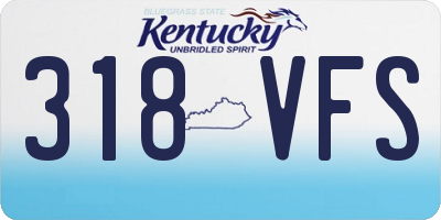 KY license plate 318VFS