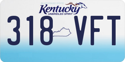 KY license plate 318VFT
