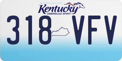 KY license plate 318VFV