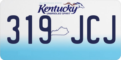 KY license plate 319JCJ