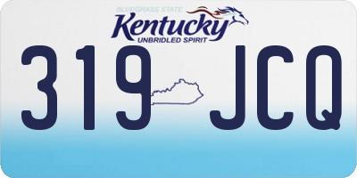 KY license plate 319JCQ