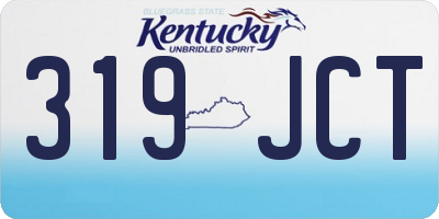 KY license plate 319JCT