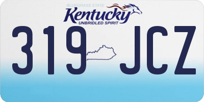 KY license plate 319JCZ