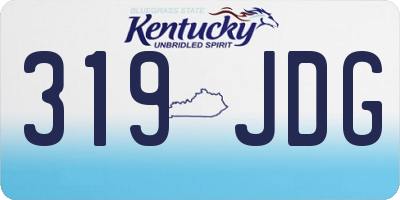KY license plate 319JDG