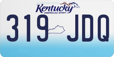 KY license plate 319JDQ