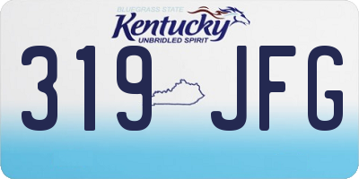 KY license plate 319JFG