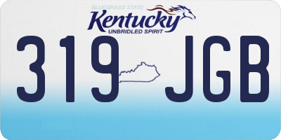 KY license plate 319JGB