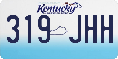 KY license plate 319JHH