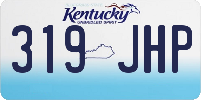 KY license plate 319JHP