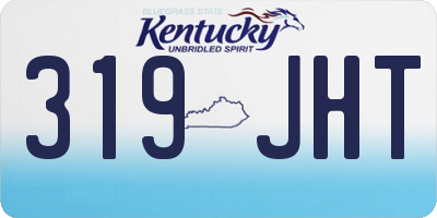 KY license plate 319JHT