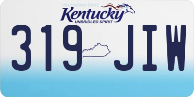 KY license plate 319JIW