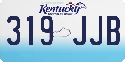 KY license plate 319JJB