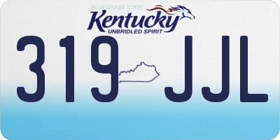KY license plate 319JJL