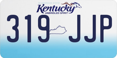 KY license plate 319JJP