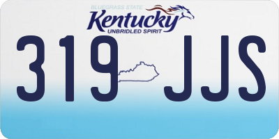 KY license plate 319JJS