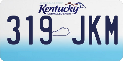 KY license plate 319JKM