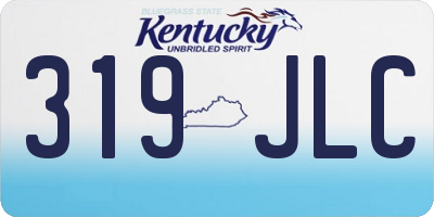 KY license plate 319JLC