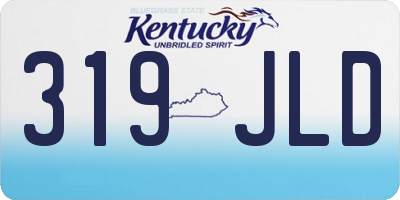 KY license plate 319JLD