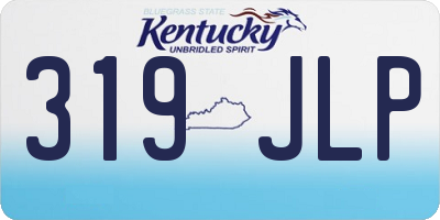 KY license plate 319JLP