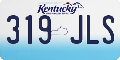 KY license plate 319JLS